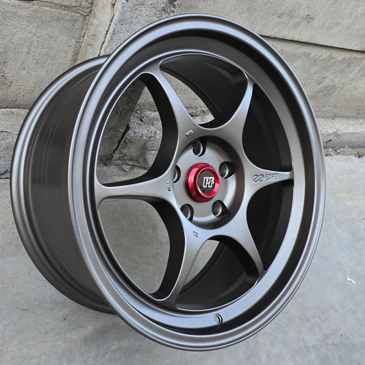 SET DE LLANTAS ENKEI PF06. Aro 18 - 5x114. .Color Bronce .(RGW013FF).