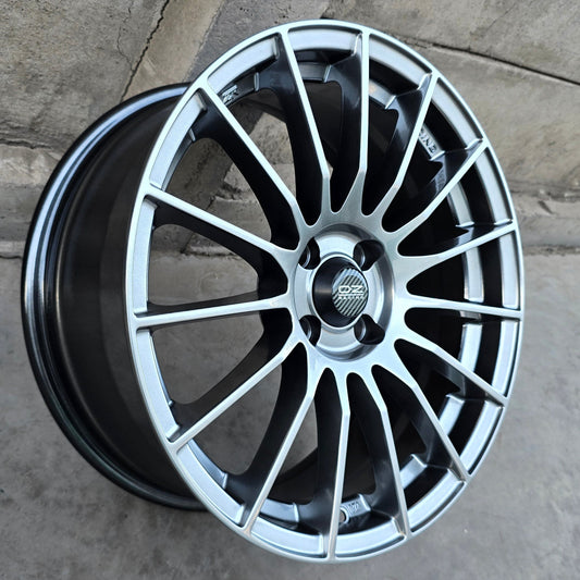 SET DE 4 LLANTAS OZ SUPERTURISMO. Aro 17 - 4x100. Color Grafito Metalizado. (ZR007F)