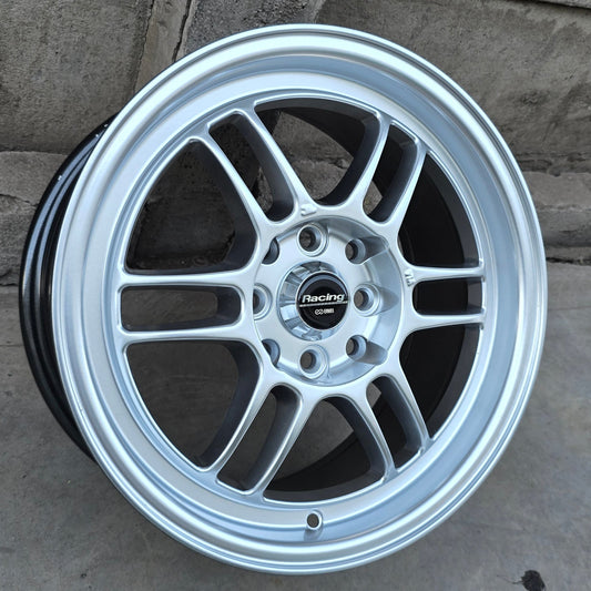 SET DE 4 LLANTAS ENKEI RPF1. Aro 15 - 4x100, 4x114. Doble Apernadura. Color Plateado. (RPF1)
