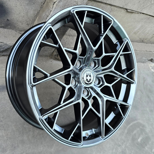 SET DE 4 LLANTAS HRE FF10. Aro 17 - 5x114. Color Grafito Metalizado. (H754F)
