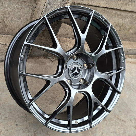 SET DE 4 LLANTAS MERCEDES * COLOR Grafito Metalizado. Aro 18- 5x112 (ZR-V7)