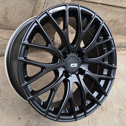 SET DE 4 LLANTAS 5D5 COLOR Negro Mate. Aro 17 - 4x100 (334-6)