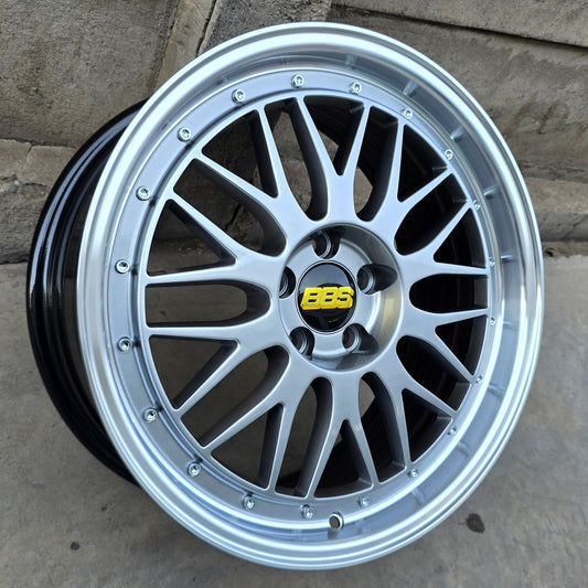 SET DE 4 LLANTAS BBS LEMANS. Aro 17 - 5x100. Color Grafito Metalizado. (506)