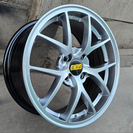 SET DE 4 LLANTAS BBS FIR Aro 16 - 4x100. Doble Apernadura. Color Plateado. (403)