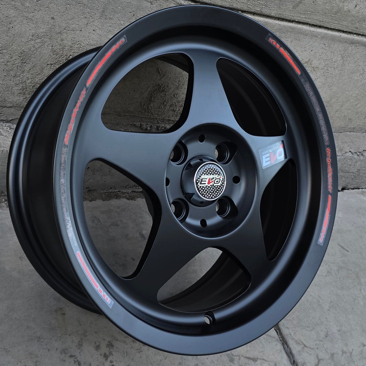 SET DE 4 LLANTAS EVO REGAMASTER. Aro 15 - 4x100. Color Negro. (TD121)