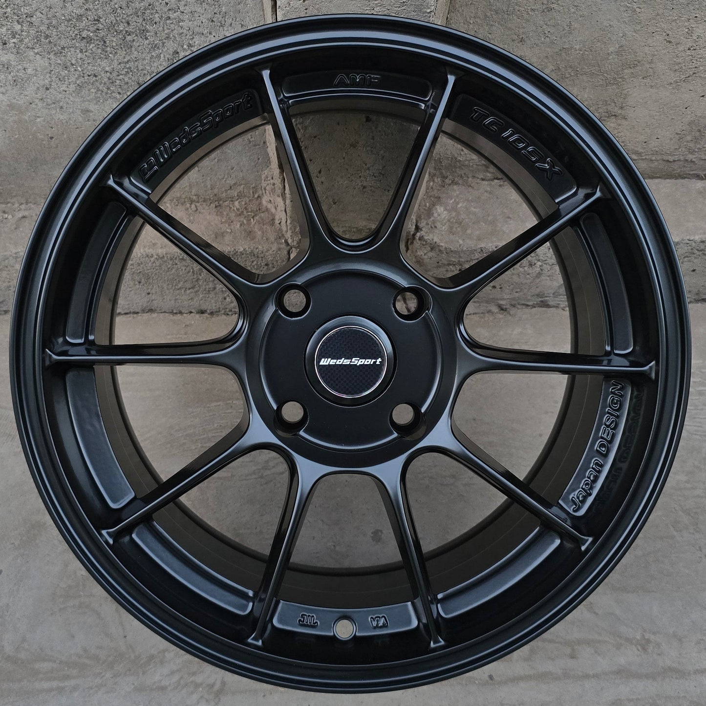 SET DE 4 LLANTAS WEDS SPORT. Aro 15 - 4x108. Color Negro (DX133)
