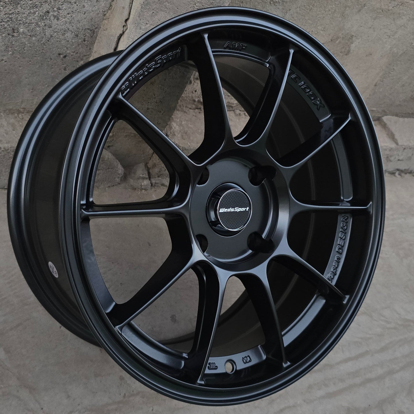 SET DE 4 LLANTAS WEDS SPORT. Aro 15 - 4x108. Color Negro (DX133)