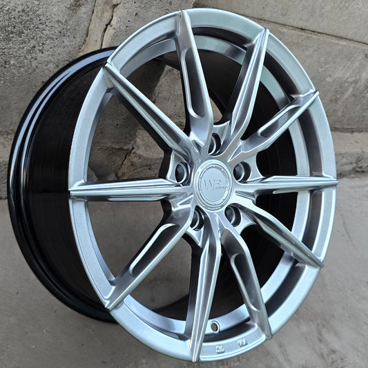SET DE 4 LLANTAS WI GERMANY. Aro 16 - 5x108. Color Grafito Metalizado. (515)