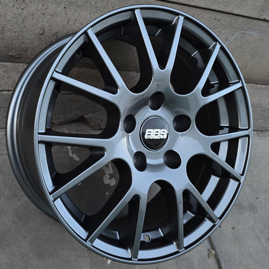 SET DE 4 LLANTAS BBS. Aro 16 - 5x114. Color Grafito. (3504)