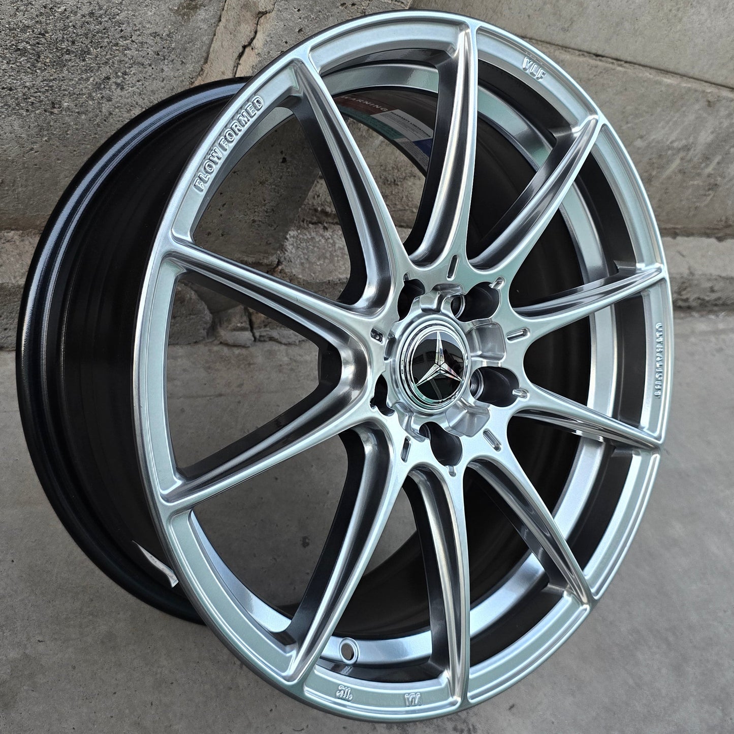 SET DE 4 LLANTAS MERCEDES * COLOR Grafito Metalizado. Aro 17- 5x112 (VLF02)
