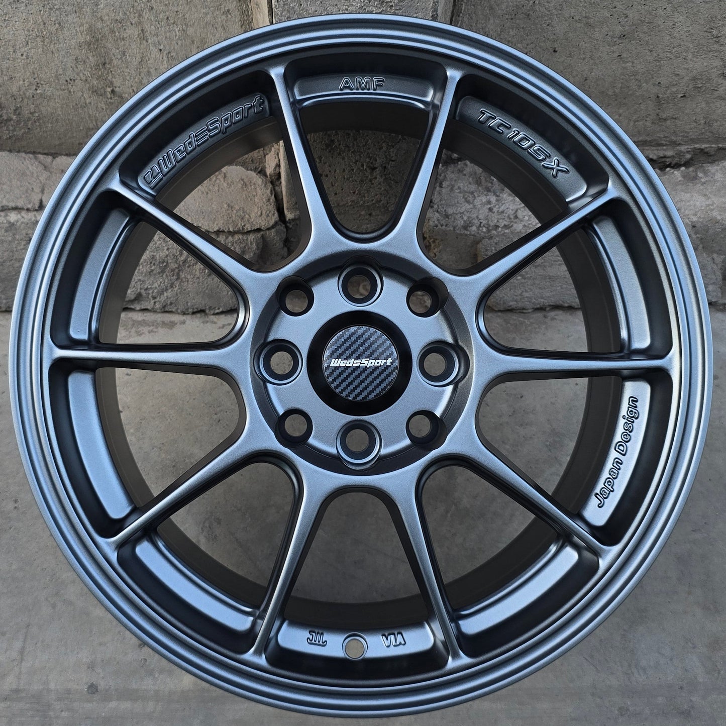 SET DE 4 LLANTAS WEDSPORT. Aro 15 - 4x100, 4x114. Doble Apernadura. Color Grafito. (FF2)