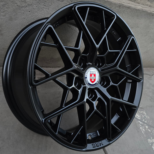 SET DE 4 LLANTAS HRE *. Aro 16 - 5x108. Color Negro Mate. (DX552)