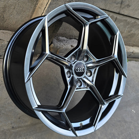 SET DE 4 LLANTAS AUDI * COLOR Grafito Metalizado. Aro 18 - 5x112 (3779)