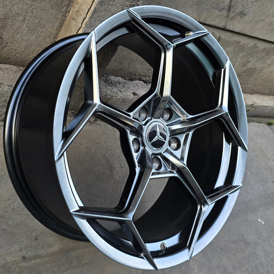 SET DE 4 LLANTAS MERCEDES * COLOR Grafito Metalizado. Aro 18 - 5x112 (3779)