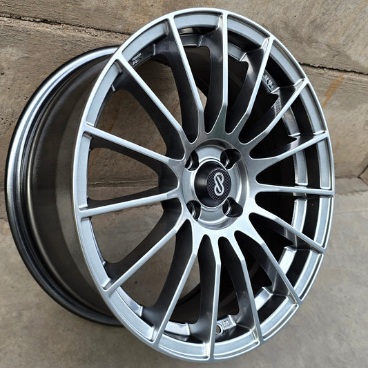 SET DE 4 LLANTAS ENKEI. Aro 17 - 4x100. Color Grafito Metalizado. (ZR007F)