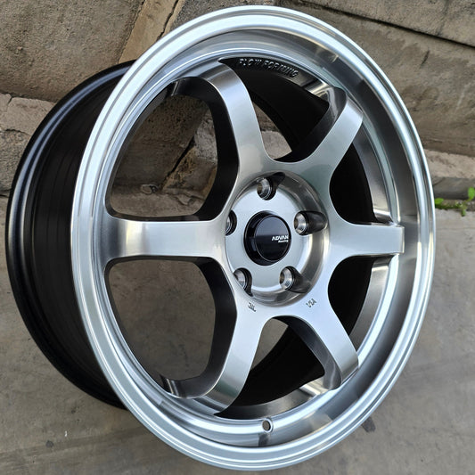 SET DE 4 LLANTAS ADVAN GT. Aro 17 - 5x114. Color Grafito Metalizado. (RGWG12FF)