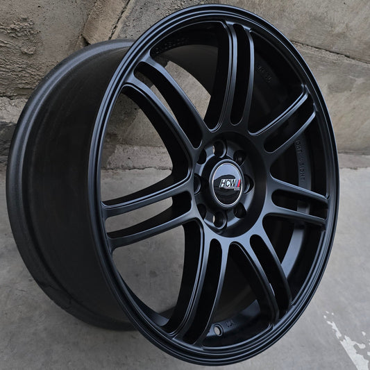 SET DE 4 LLANTAS Color Negro *. Aro 17 - 4x100, 4x108. Doble apernadura. (17cjcw08b).