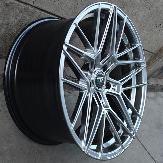 SET DE 4 LLANTAS Color Grafito Metalizado. Aro 19 - 5x114. (VLF35)