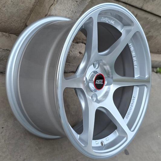 SET DE 4 LLANTAS  Color Plateado. Aro 15 - 4x100. Doble Apernadura. (15N0669A)