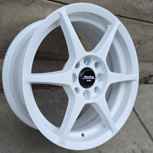 SET DE 4 LLANTAS P1. Aro 15-4x100, 4x108. Color Blanco. (P1)