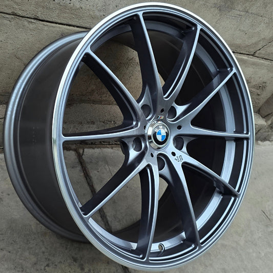 SET DE 4 LLANTAS BMW COLOR Cromado Fondo Grafito. Aro 19 - 5x120 (DXW030)