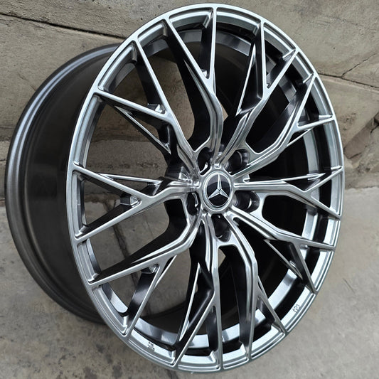 SET DE 4 LLANTAS MERCEDES * . Aro 19 - 5x112. Color Grafito Metalizado. (H3243F)