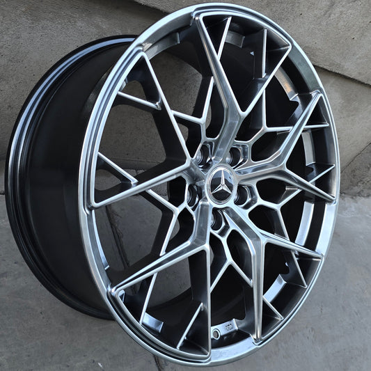 SET DE 4 LLANTAS MERCEDES * COLOR Grafito Metalizado. Aro 17 - 5x112 (H754F)