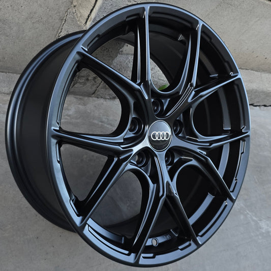 SET DE 4 LLANTAS AUDI * COLOR Negro. Aro 17 - 5x112 (ZR18)