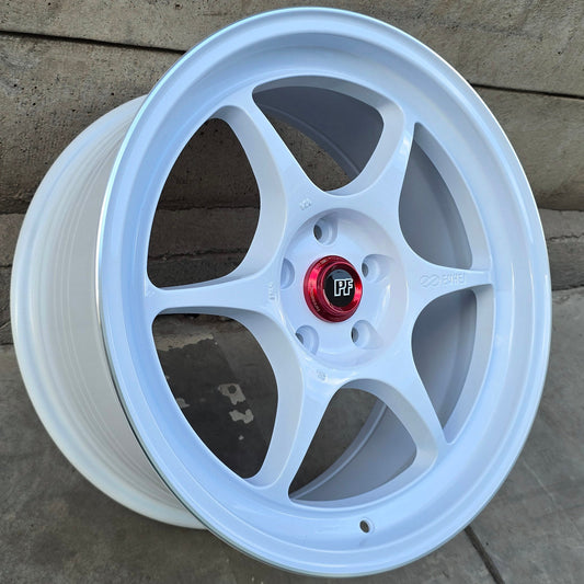 SET DE 4 LLANTAS ENKEI PF06. Aro 18 - 5x114. .Color Blanco .(RGW013FF).