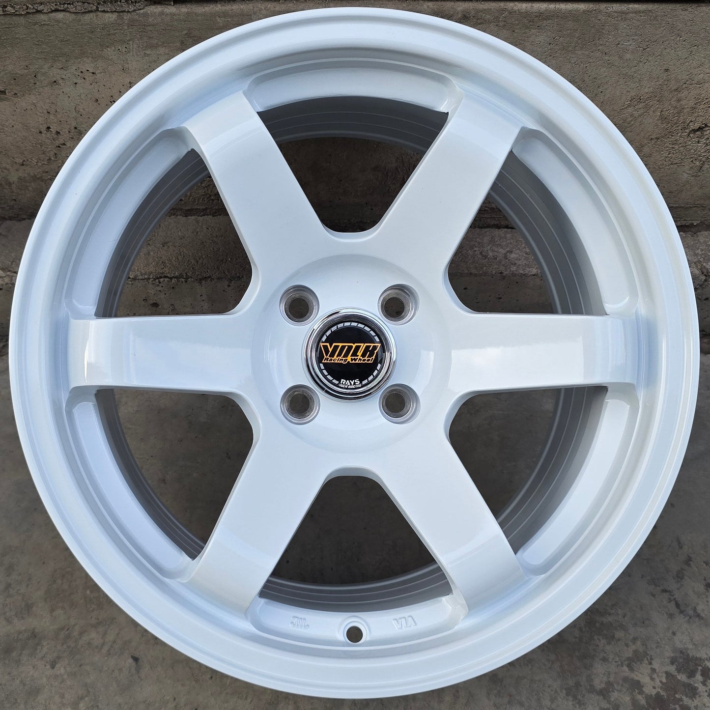 SET DE 4 LLANTAS VOLK TE37 *. Aro 16 - 4x100. Color Blanco. (6003)