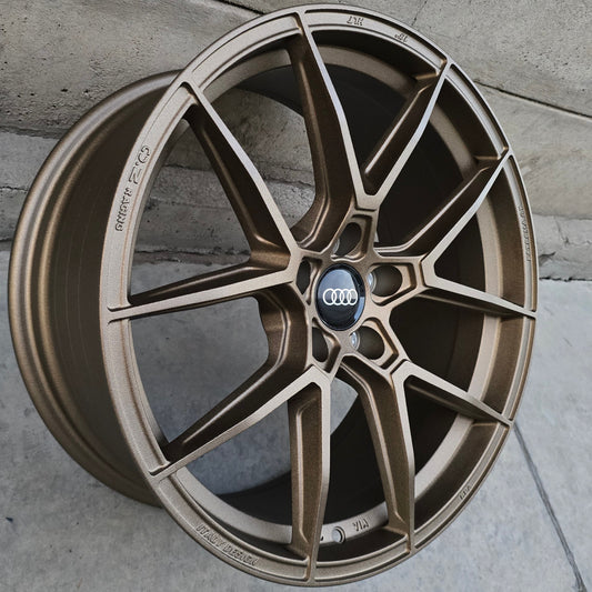 SET DE 4 LLANTAS AUDI *. Aro 19 - 5x112 . Color Bronce. (FF56)
