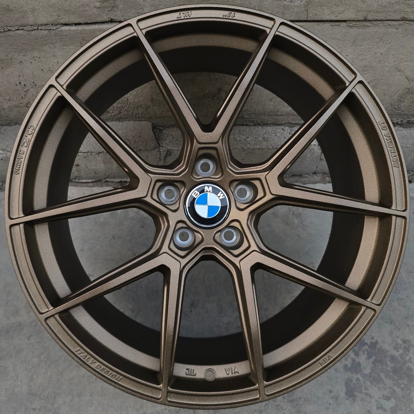 SET DE 4 LLANTAS BMW *. Aro 19 - 5x112 . Color Bronce. (FF56)