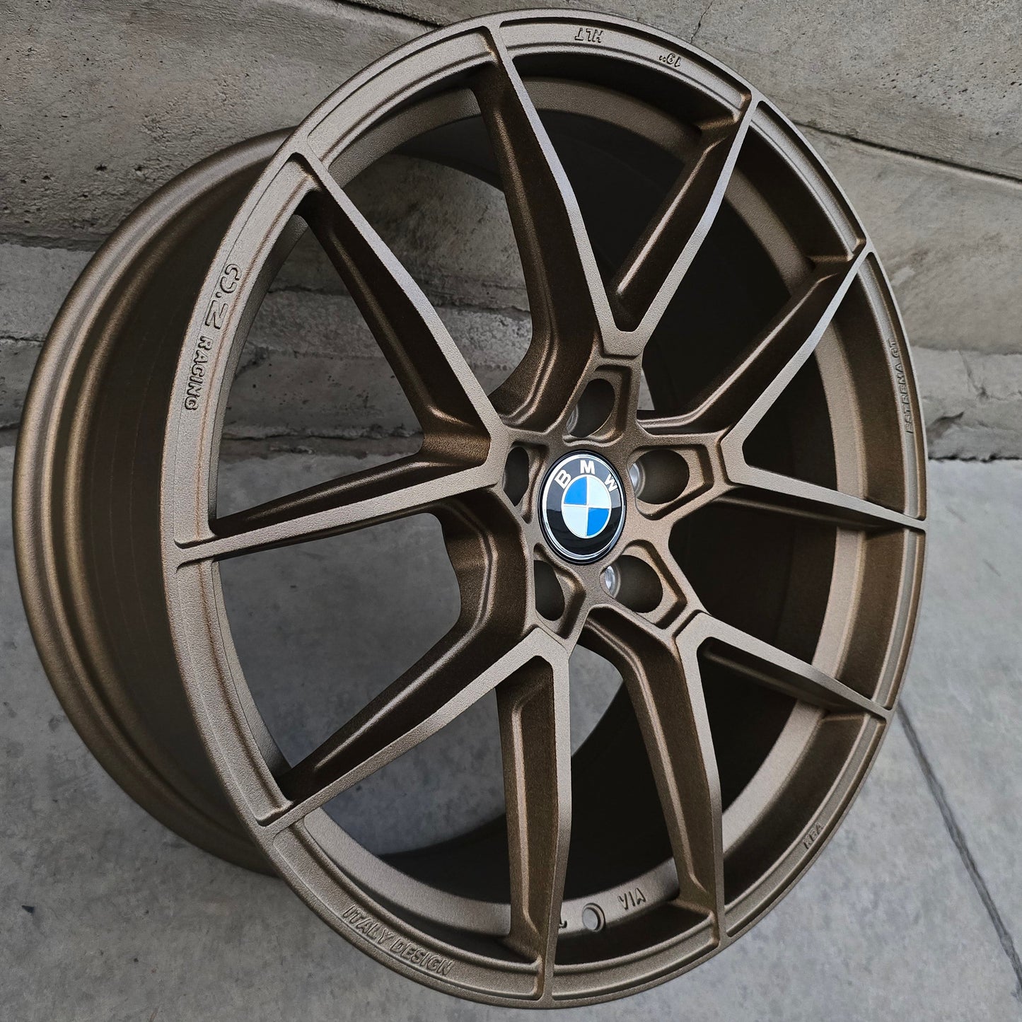 SET DE 4 LLANTAS BMW *. Aro 19 - 5x112 . Color Bronce. (FF56)
