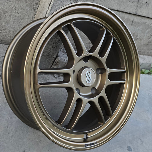 SET DE 4 LLANTAS ENKEI RPF1 Aro 16 - 5x114. Doble Apernadura. Color Bronce. (DX117)