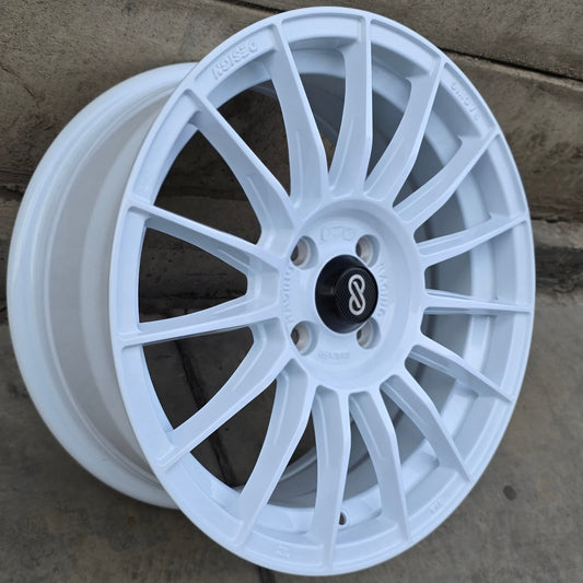 SET DE 4 LLANTAS ENKEI. Aro 16 - 4x100. Color Blanco. (ZR007)