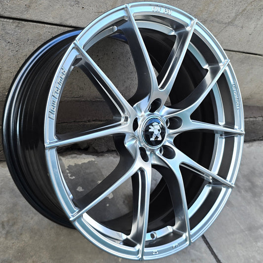 SET DE 4 LLANTAS PEUGEOT *. COLOR Grafito Metalizado. Aro 18- 5x108 (VLF-P01)