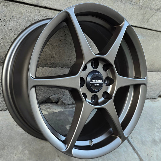 SET DE 4 LLANTAS P1. Aro 15 - 4x100, 4x114. Doble Apernadura. Color Bronce. (P1)