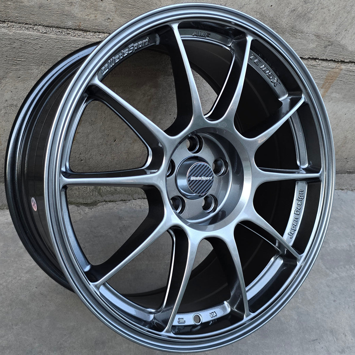 SET DE 4 LLANTAS WEDS SPORT. Aro 17 - 5x100. Color Grafito Metalizado. (DX109)