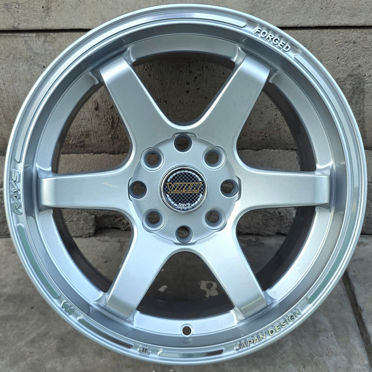 SET DE 4 LLANTAS VOLK TE37. Aro 15 - 4x108, 4x114. Doble Apernadura. Color Plateado. (617)