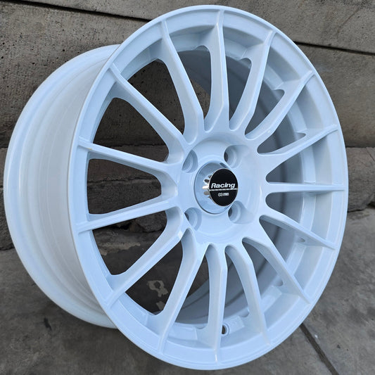 SET DE 4 LLANTAS ENKEI. Aro 15 - 4x100. Color Blanco. (K152)