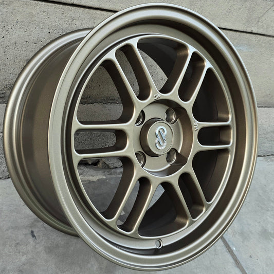 SET DE 4 LLANTAS ENKEI RPF1. Aro 15-4x100. Color Bronce. (6042D)