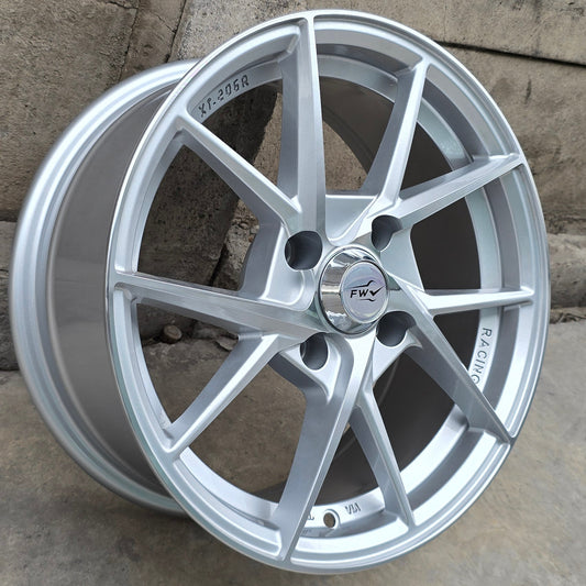 SET DE 4 LLANTAS FWV *. Aro 15 - 4x108. Color Plateado (5844)