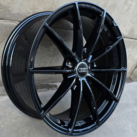 SET DE 4 LLANTAS AUDI *. Aro 18 - 5x112. Color Negro. (FF109)