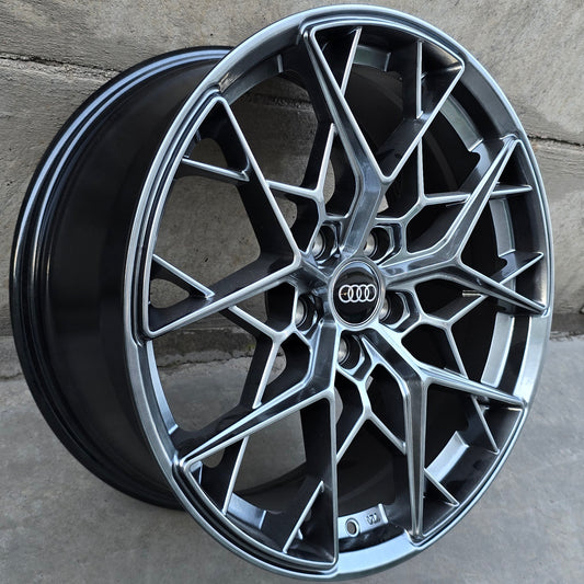 SET DE 4 LLANTAS AUDI *. Color Grafito Metalizado. Aro 18 - 5x112 (H754F)