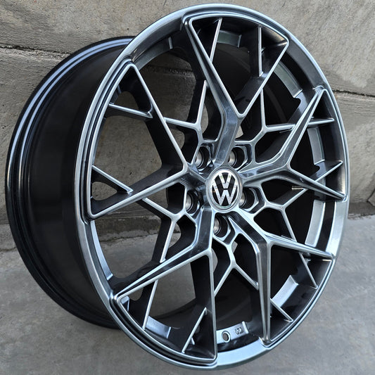 SET DE 4 LLANTAS VOLKSWAGEN *. Color Grafito Metalizado. Aro 18 - 5x112 (H754F)