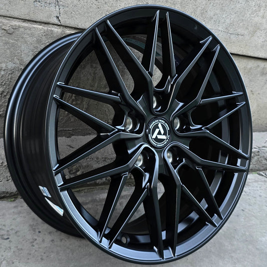 SET DE 4 LLANTAS Color Negro Mate. Aro 16 - 5x114. (ULF18)