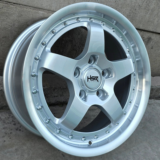 SET DE 4 LLANTAS WORK EMOTION. Aro 16 - 5x114. Color Plateado. (BOB)