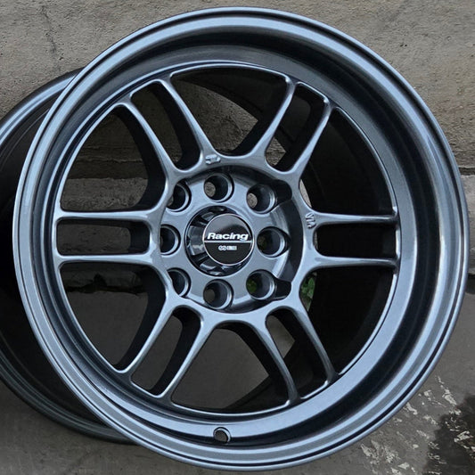 SET DE LLANTAS ENKEI RPF1. Aro 16 4x100, 4x114. Doble apernadura .Color Grafito .(RPF1).