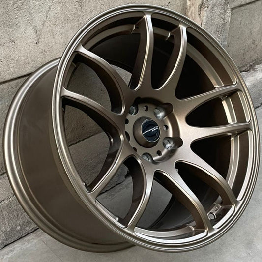 SET DE LLANTAS WORK EMOTION. Aro 17- 5x114 .Color Bronce .(91).