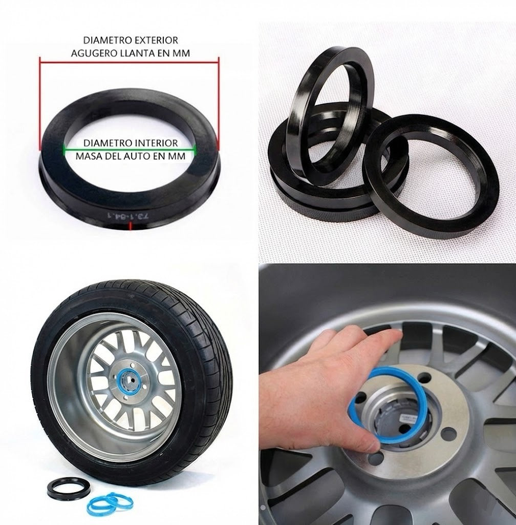 Set de 4 Anillos Centradores